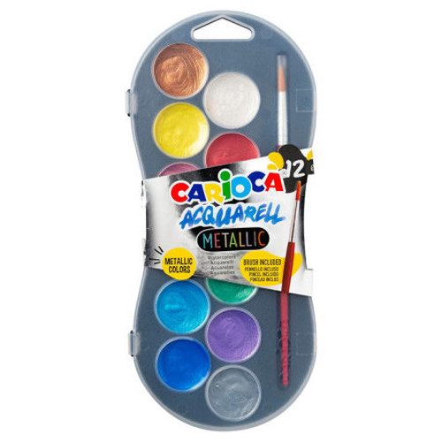 ESTUCHE ACUARELAS METALLIC 12 COLORES CARIOCA 42407 (Espera 4 dias)-SX0 ESTUCHE ACUARELAS METALLIC 12 COLORES CARIOCA 42407 (Espera 4 dias)