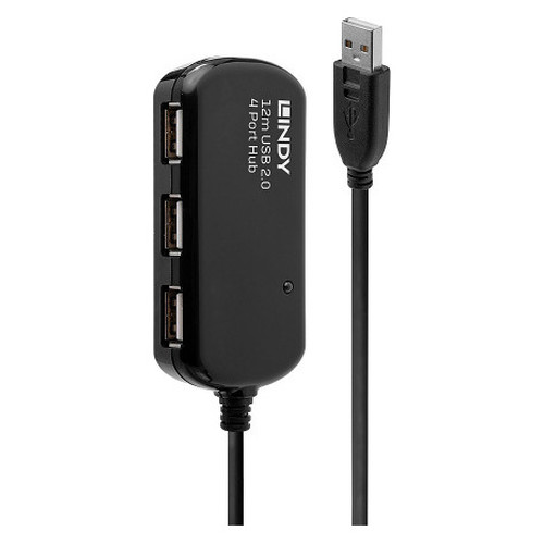 Lindy 42783 hub de interfaz 480 Mbit/s Negro
