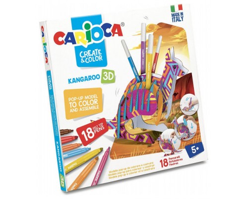 SET CREATE & COLOR KANGAROO 3D CARIOCA 42903 (Espera 4 dias)