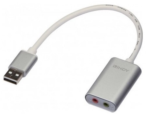 CABLE CONVERTIDOR DE USB TYPO-A  A AUDIO JACK 3.5 F LINDY
