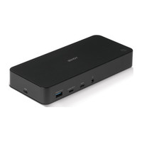 Lindy 43366 base para port&aacute;til y replicador de puertos Acoplamiento USB 3.2 Gen 2 (3.1 Gen 2) Type-C Negro