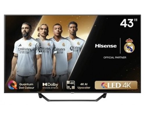 Hisense 43A7NQ TV 43" QLED 4K STV HDMi USB Wi