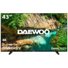 TV LED 43" DAEWOO 4K UHD ANDROID SMART TV WIFI HDR HDMI USB BLUETOOTH TDT2 SATELIT