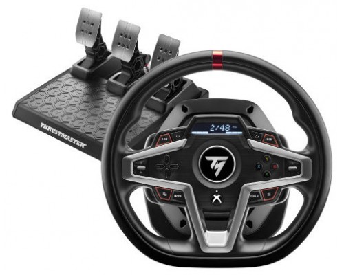 Thrustmaster 4460182 mando y volante Negro USB Volante + Pedales Analógico/Digital PC, Xbox One, Xbox One S, Xbox One X, Xbox Series S, Xbox Series X