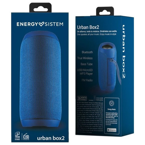 ALTAVOZ BLUETOOTH PORTABLE ENERGY SISTEM URBAN BOX 2-DN3 ALTAVOZ BLUETOOTH PORTABLE ENERGY SISTEM URBAN BOX 2