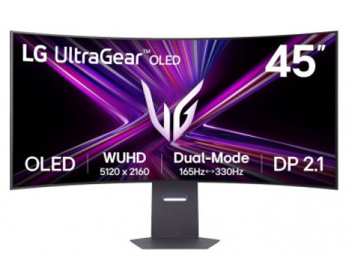 LG UltraGear pantalla para PC 114,3 cm (45") 5120 x 2160 Pixeles OLED Negro