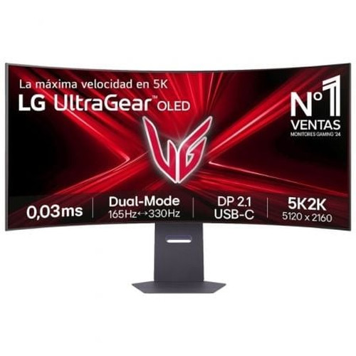 LG UltraGear pantalla para PC 114,3 cm (45") 5120 x 2160 Pixeles OLED Negro