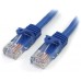 STARTECH CABLE ETHERNET 1M UTP AZUL CAT5E RJ45 PAT