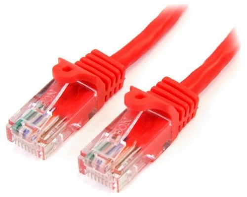 STARTECH CABLE ETHERNET 1M UTP ROJO CAT5E RJ45