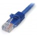 STARTECH CABLE 5M DE RED SNAGLESS AZUL