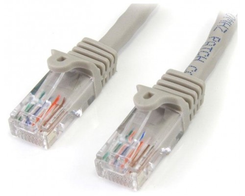 STARTECH CABLE 5M DE RED SNAGLESS GRIS