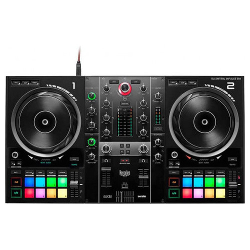 Hercules Inpulse 500 DVS (Sistema de vinilo digital) para scratch digital Negro-MR47 Hercules Inpulse 500 DVS (Sistema de vinilo digital) para scratch digital Negro