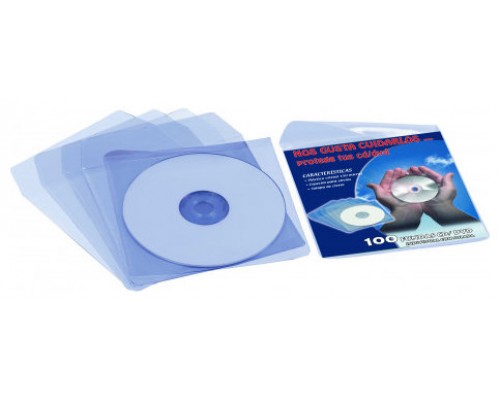 CAJA 100 FUNDAS PVC CRISTAL CD/DVD 125x125MM + SOLAPA IBERPLAS 479D100 (Espera 4 dias)