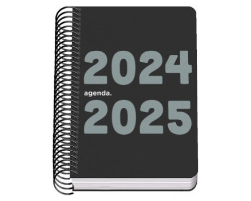 AGENDA ESCOLAR 2024-2025 TAMAÑO A6 TAPA POLIPROPILENO  DÍA PÁGINA MEMORY BASIC NEGRO DOHE 51766 (Espera 4 dias)