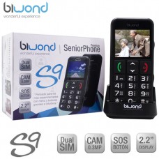 Biwond S9 Dual SIM SeniorPhone Negro + Estación Carga