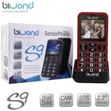 Biwond S9 Dual SIM SeniorPhone Rojo + Estación Carga