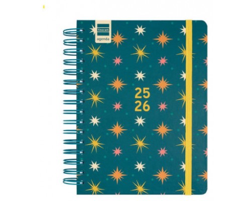 AGENDA ESCOLAR 2025-2026 CURSO COSMO 4º 155X212  1DIA PAGINA STARS+ FINOCAM 537070126 (Espera 4 dias)