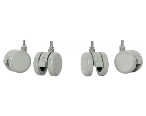PACK DE 4 RUEDAS PARA MESA EL&Eacute;CTRICA COLOR GRIS LEITZ 53740085 (Espera 4 dias)