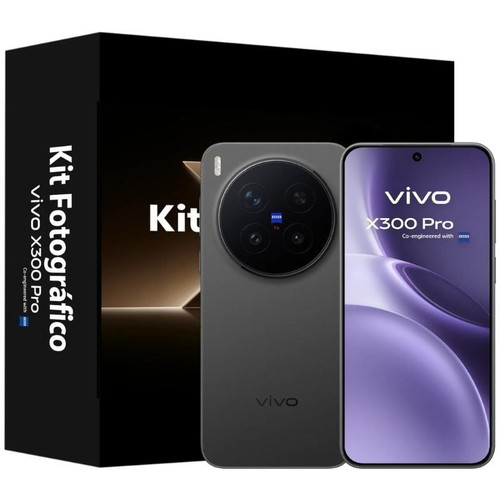 VIVO X300 Pro Black + funda + Teleobjetivo + ch90w
