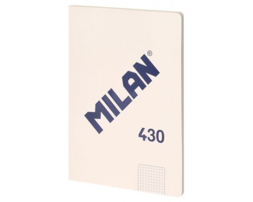 LIBRETA ENCOLADA, PAPEL CUADRICULADO, 48 HOJAS A4, SERIE 1918, BEIGE MILAN 57243G48BG (Espera 4 dias)