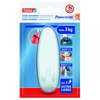 BLISTER GANCHO ADHESIVO XL OVALADO POWERSTRIPS 3KG BLANCO TESA 59025-00001-01 (Espera 4 dias)