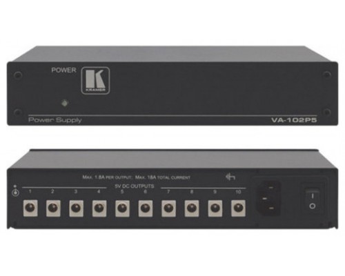 KRAMER AVSM 10&minus;PORT UNIVERSAL 5&minus;VOLT POWER SUPPLY- VA-102P5 (60-80161230)