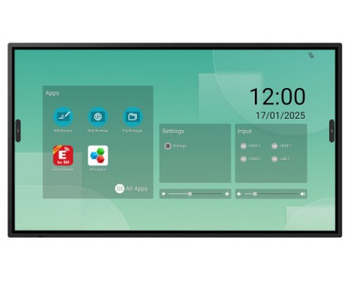 SHARP/NEC Sharp LM431 Pantalla plana para señalización digital 109,2 cm (43") LED Wifi 500 cd / m² 4K Ultra HD Negro Pantalla táctil Procesador incorporado Android 18/7