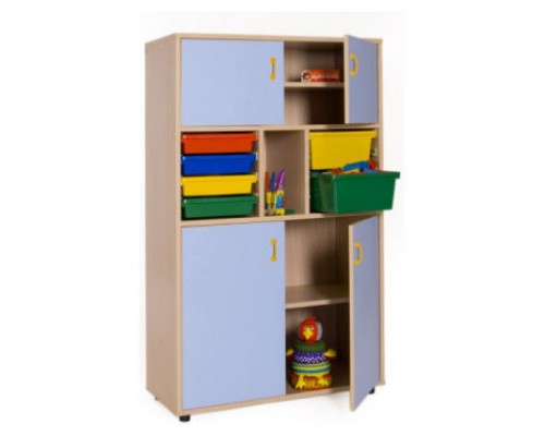 MUEBLE MEDIO ARMARIO 4 PUERTAS CUBETERO HAYA MOBEDUC 600315HPS18 (Espera 4 dias)