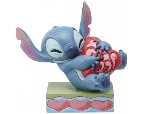 Figura enesco disney stitch abrazando un