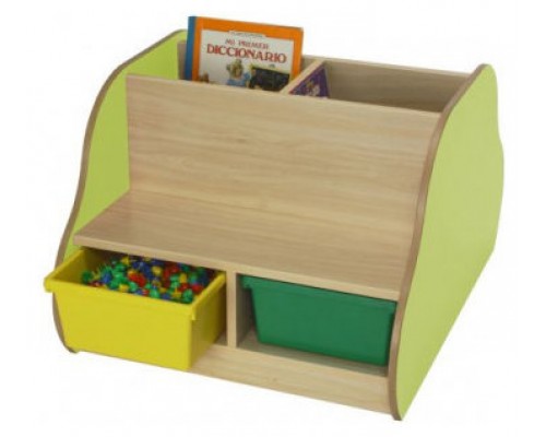 BANCO LIBRERÍA DOBLE 4 NIÑOS HAYA MOBEDUC 602108HP18 (Espera 4 dias)