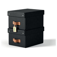 PACK 2 CAJAS DE ALMACENAMIENTO CART&Oacute;N PEQUE&Ntilde;A COLOR NEGRO LEITZ 61470095 (Espera 4 dias)