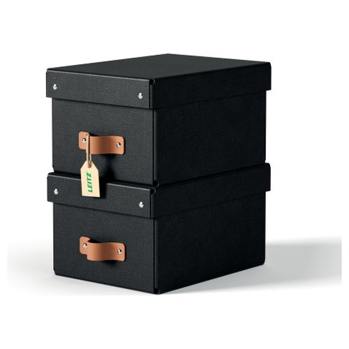 PACK 2 CAJAS DE ALMACENAMIENTO CARTÓN PEQUEÑA COLOR NEGRO LEITZ 61470095 (Espera 4 dias)-SX5 PACK 2 CAJAS DE ALMACENAMIENTO CARTÓN PEQUEÑA COLOR NEGRO LEITZ 61470095 (Espera 4 dias)