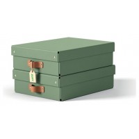 PACK 2 CAJAS DE ALMACENAMIENTO CART&Oacute;N MEDIANA BAJA COLOR VERDE LEITZ 61480050 (Espera 4 dias)