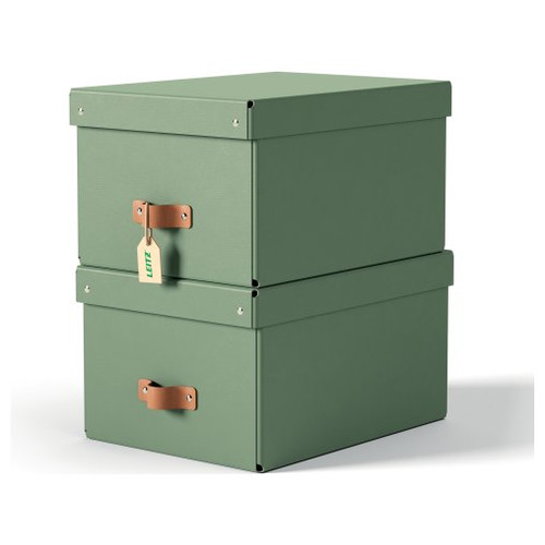 PACK 2 CAJAS DE ALMACENAMIENTO CARTÓN MEDIANA COLOR VERDE LEITZ 61490050 (Espera 4 dias)-SX6 PACK 2 CAJAS DE ALMACENAMIENTO CARTÓN MEDIANA COLOR VERDE LEITZ 61490050 (Espera 4 dias)