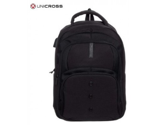 MOCHILA PORTATIL UNICROSS TRAVELL 18  NEGRO