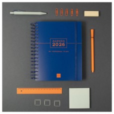 AGENDA 2026 TEMPUS 1/4 155X217MM DIA PAGINA AZUL FINOCAM 626301026 (Espera 4 dias)