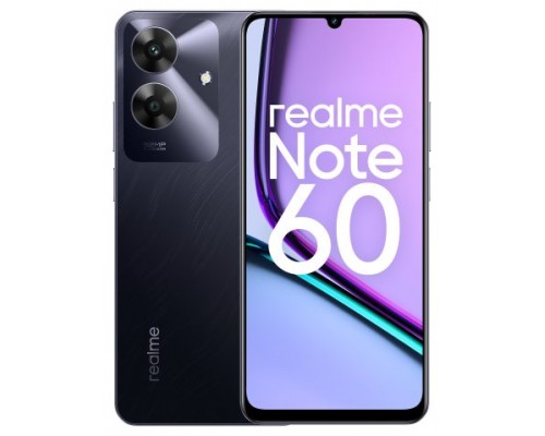 realme Note 60 17,1 cm (6.74") SIM doble Android 14 4G USB Tipo C 4 GB 128 GB 5000 mAh Negro, Color mármol