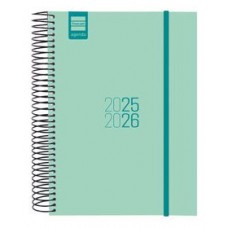 AGENDA ESCOLAR 2025-2026 ESPIR E10-155X212 1DIA PAGINA TURQUESA+ FINOCAM 633120126 (Espera 4 dias)