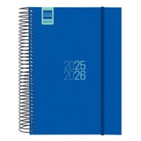 AGENDA ESCOLAR 2025-2026 CURSO ESPIR E10-155X212 1DIA PAGINA AZUL+ FINOCAM 633121526 (Espera 4 dias)
