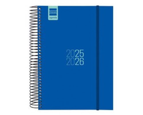 AGENDA ESCOLAR 2025-2026 CURSO ESPIR E10-155X212 1DIA PAGINA AZUL+ FINOCAM 633121526 (Espera 4 dias)