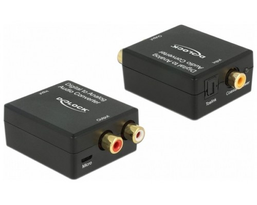 Delock Convertidor de audio Digital Toslink a RCA