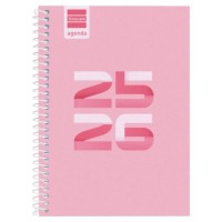 AGENDA ESCOLAR 2025-2026 COOL 8º 120X164 SEMANA VISTA HORIZONTAL ROSA+ FINOCAM 645000426 (Espera 4 dias)