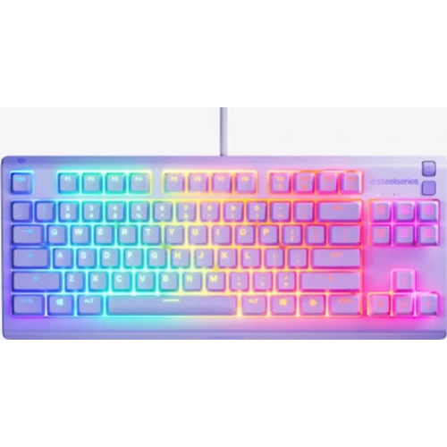 Steelseries Apex 3 TKL - US teclado Juego USB Ingl&eacute;s de EE. UU. Lavanda