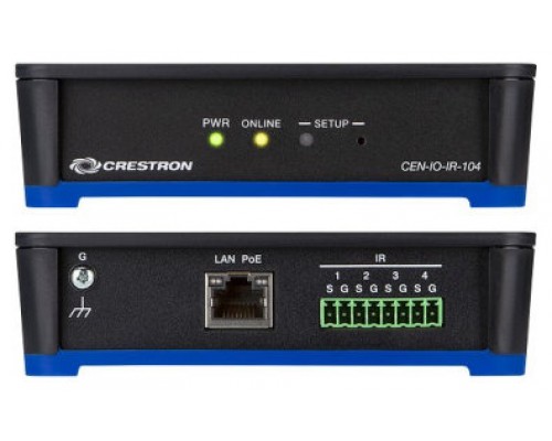 CRESTRON WIRED ETHERNET MODULE WITH 4 IR PORTS (CEN-IO-IR-104) 6507970