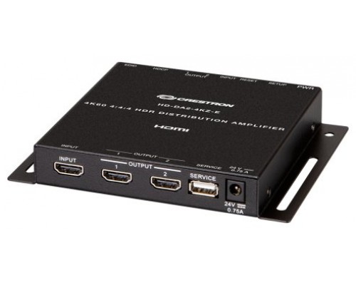 CRESTRON 1:2 HDMI  DISTRIBUTION AMPLIFIER W/4K60 4:4:4 & HDR SUPPORT (HD-DA2-4KZ-E) 6509696