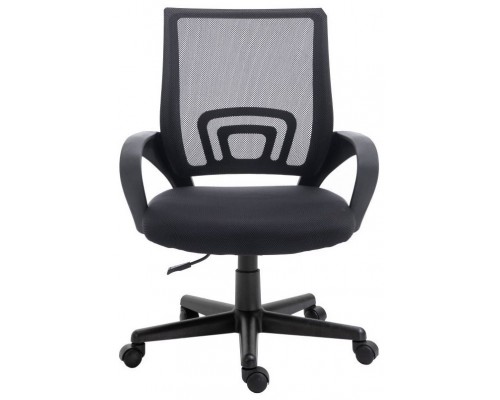 EQUIP SILLA DE OFICINA DE MALLA COLOR NEGRO DISEÑO ERGONOMICO