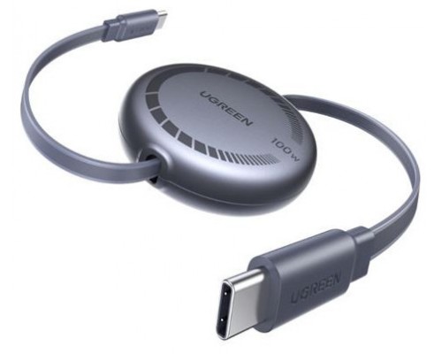UGREEN USB-C TO USB-C PD FAST CHARGING RETRACTABLE CABLE 100W MAX 1M