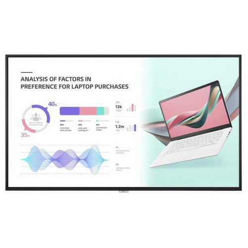 LG (65UH5Q-E.AEU) - 65" 3840 x 2160 (UHD)-500 NIT-PORTRAIT / LANDSCAPE-OPERACION 24/7-WEBOS SMART PLATFORM (SOC)-EVEN BEZEL 11.4 MM-CONFORMAL COATING-DISENO ESPACIO AHORRADO-VESA 300 x 300 MM-PESO 21.1 KG-MR179 LG (65UH5Q-E.AEU) - 65" 3840 x 2160 (UHD)-500 NIT-PORTRAIT / LANDSCAPE-OPERACION 24/7-WEBOS SMART PLATFORM (SOC)-EVEN BEZEL 11.4 MM-CONFORMAL COATING-DISENO ESPACIO AHORRADO-VESA 300 x 300 MM-PESO 21.1 KG