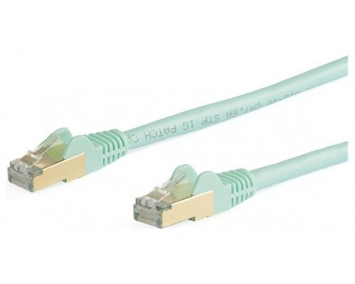 STARTECH CABLE 5M DE RED CAT6A AQUA STP