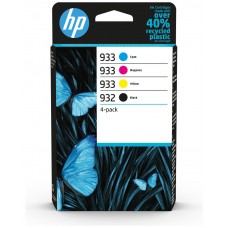 HP Paquete de 4 tintas Originales 932 negro y 933 cian/magenta/amarillo